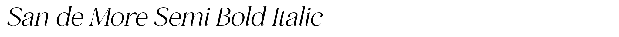 San de More Semi Bold Italic image